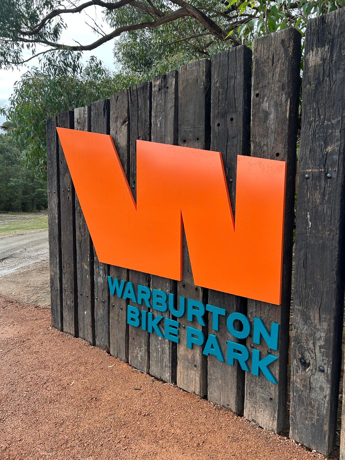 Warburton Bike Park trail action shot