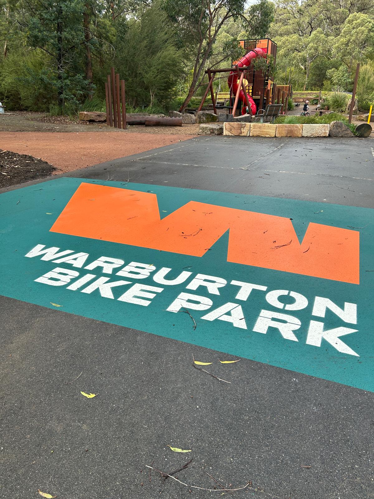 Warburton Bike Park trail action shot