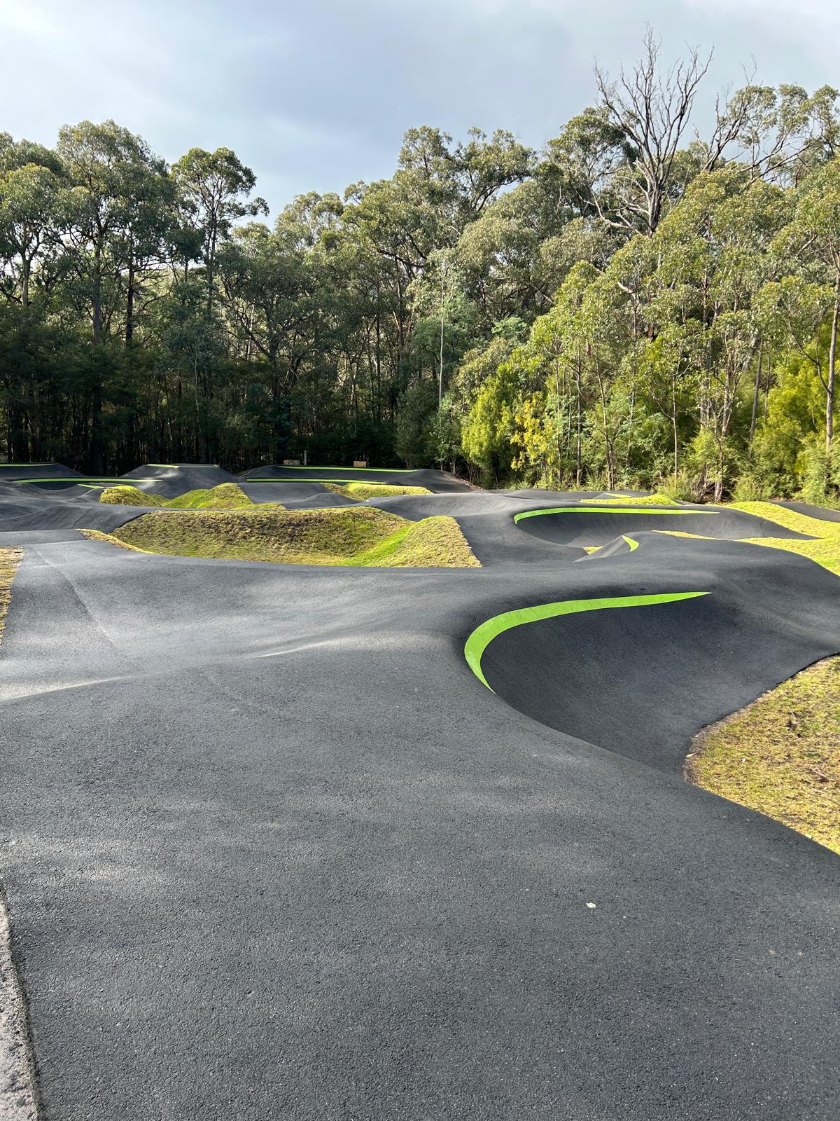 Warburton Bike Park trail action shot