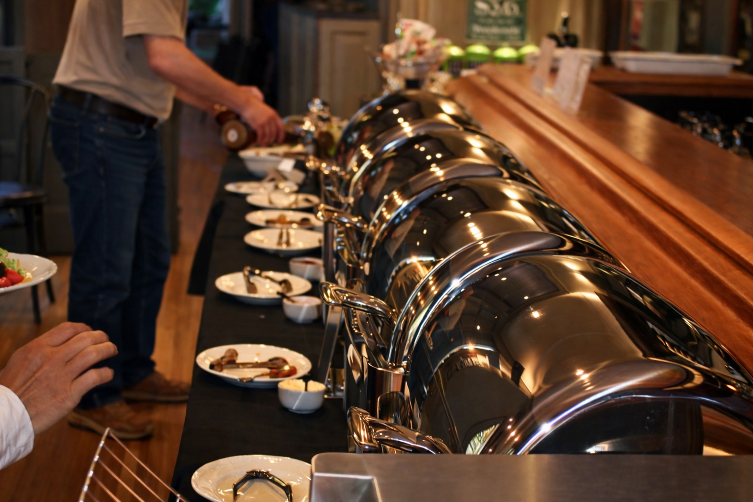 Chef prepared breakfast selection