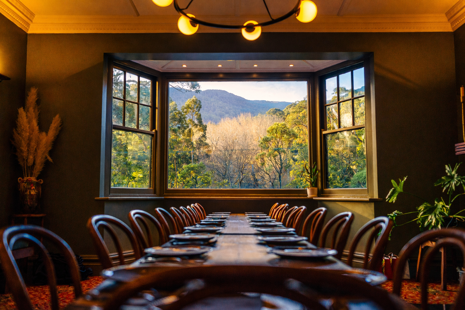 Sparkling wine bottle at The Alpine
